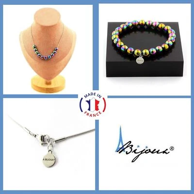 piedras y minerales. Conjunto de Joyas Pulsera Collar 15 Cuentas Unakita 8 Mm. Foto 1 de 4