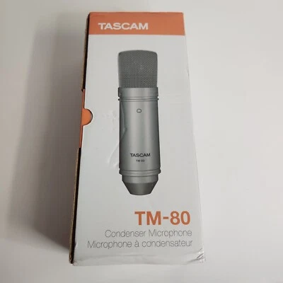 TASCAM TM-80 Condenser Microphone - Silver - Brand NEW - Open Box - Never Used - Image 1 of 4