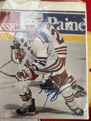 Foto firmada con autógrafo de Adam Graves 8 X 10 NHL New York Rangers Foto 1 de 2