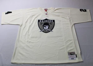 Charles Woodson Mitchell & Ness Raiders Legacy Chainstitch Jersey Cream Size 3XL - Bild 1 von 5