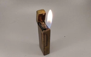 Dunhill Rodillo Gas Modelo Temprano Cebada Dorada Totalmente Operativo - Imagen 1 de 9