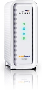 ARRIS SURFboard SB6183 16x4 DOCSIS 3.0 Cable Modem - White - Afbeelding 1 van 2
