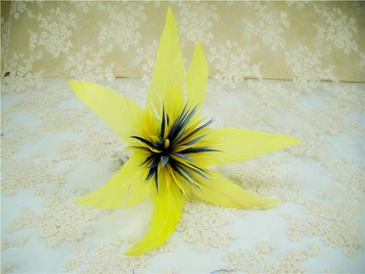 Goose Feather Flower Millinery Hat Fascinator for Racing Ascot Headwear Bouquet - Image 1 of 4