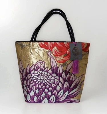 One of a Kind 100% 真丝和服欧比包 – 升级日本工匠托特包钱包 — 第 1/4 张图片