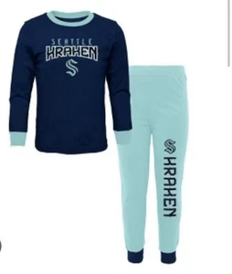 Seattle Kraken NHL Hockey 2-teiliges Pyjama-Set Große 12-14 - Bild 1 von 3