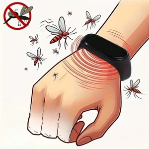 Mosquito Repellent Bracelet - Ultrasonic Insect Wristband, Portable Repeller - Picture 1 of 14