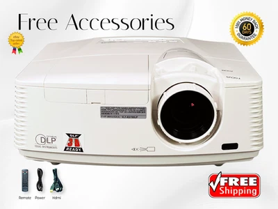 Mitsubishi WD720U-G DLP 4K Projector 4300 Lumens Quiet Operation PC 3D Ready ✅ - Image 1 of 4