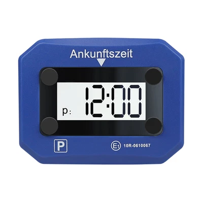 Digitale Parkuhr elektronische Parkscheibe KBA Stvo Zulassung in DE blau - Bild 1 von 4