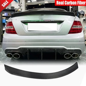 Alerón trasero de carbono real para Mercedes W204 C250 C300 C63 sedán 08-15 - Imagen 1 de 13