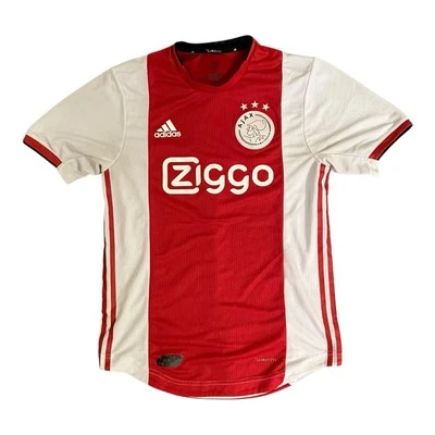 Ajax Amsterdam Trikot M Ziyech 22 Fußball Jungen (Herren ca. S) Weiß Rot Adidas  - Bild 1 von 4