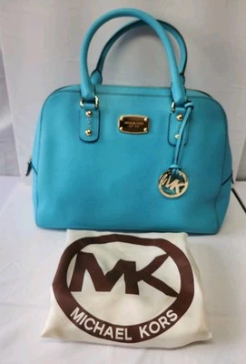 Bolso Cartera Michael Kors Sutton Grande Turquesa Cuero Saffiano Bolso Cartera Foto 1 de 4