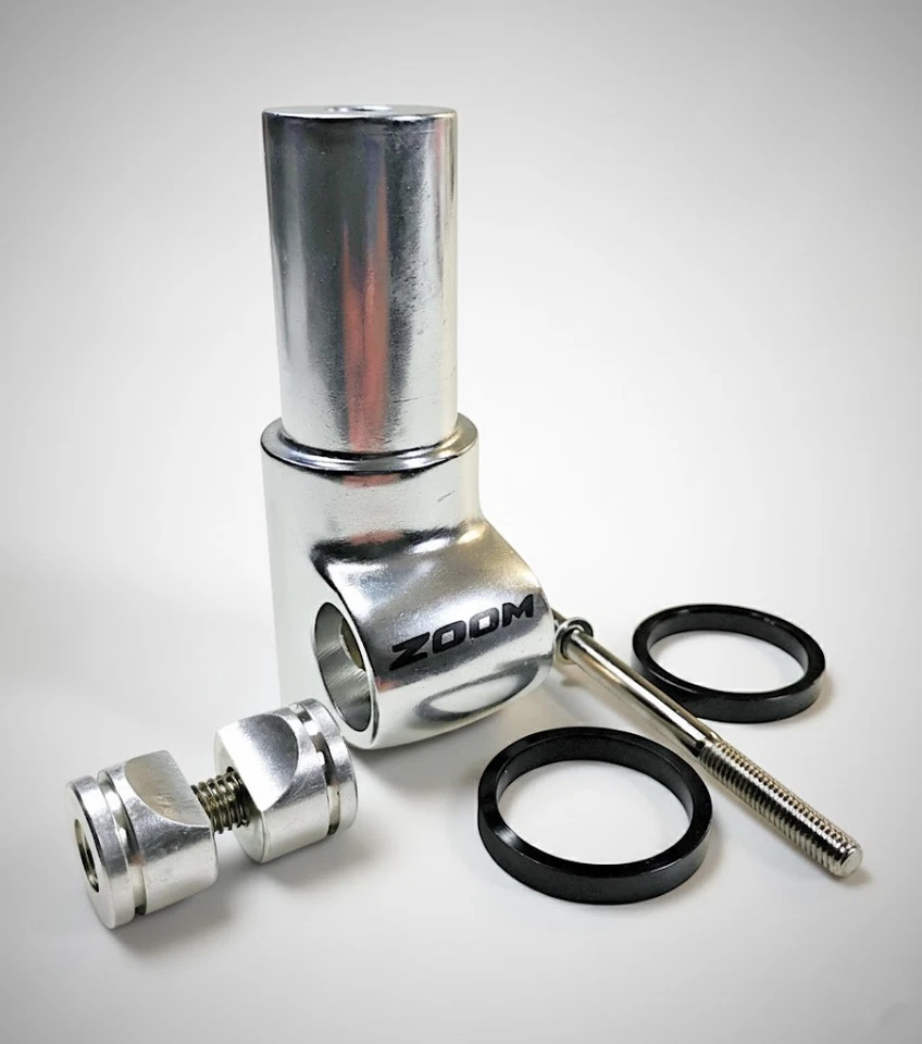 Zoom HeadsUp2 - 75mm extensão para direção prata 1-1/8 polegadas – SM2787 - Imagem 1 de 4