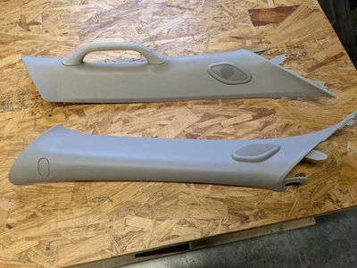 2007-2013 Chevy GMC A Pillar Covers Trim Left Right Pair Opel Gray Oem - Image 1 of 4