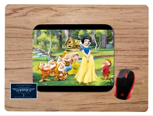 SNOW WHITE AND THE SEVEN DWARFS DISNEY DESK MAT MOUSE PAD HOME OFFICE GIFT - Picture 1 of 1
