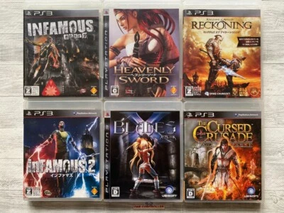 SONY PS3 inFamous & Heavenly Sword & X Blades & Reckoning & The Cursed Crusade - Image 1 of 4