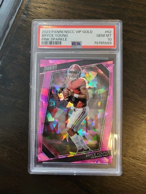 2023 Panini National Convention VIP  - Pink Sparkle Prizm #RC Bryce Young 07/75  - Image 1 of 2