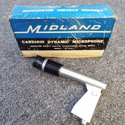 Vintage Midland 22-210 Dynamic Microphone Mic * Nice Condition in Original Box.  - Image 1 of 4