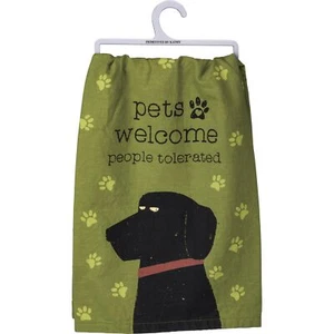 Primitives by Kathy Cotton Dish Towel Set - Dog Design, Kitchen/Bathroom Deco... - Picture 1 of 5