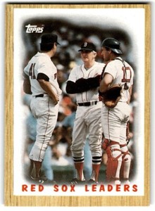 1987 Topps Baseball Cards Red Sox Leaders - Tom Seaver/Rich Gedman/John McNamara