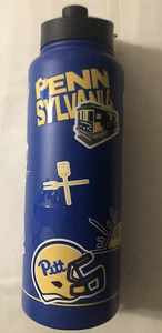 Univ. Of Pittsburg Pitt Panthers Collegiate 34 Oz Ultra Tumbler NWT 2 Tiny Flaws - Picture 1 of 7
