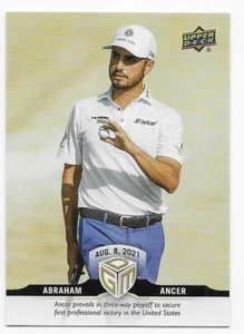 2021 UPPER DECK GAME DATED MOMENTS GOLD PARALLEL Abraham Ancer #7 - Picture 1 of 1