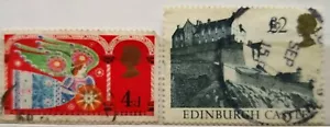 United Kingdom Used Stamps - 2 pcs Assorted Stamps - Picture 1 of 2