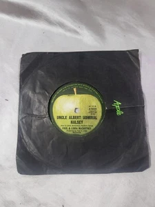 PAUL & LINDA McCARTNEY "UNCLE ALBERT/ADMIRAL HALSEY" AUST. APPLE 45 + SLEEVE EX. - Picture 1 of 4