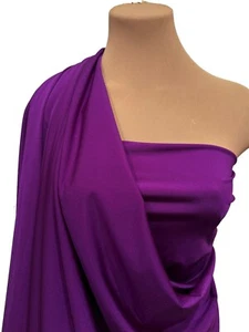 TESSUTO ELASTICIZZATO PRUGNA SPANDEX VIOLA A 4 VIE. 58"" BTY COSPLAY, COSTUMI, SPETTACOLO - Foto 1 di 13