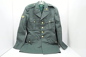 Vintage US Army Green Dress Uniform Jacket 39R Eagle Buttons - Picture 1 of 12