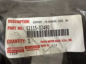 New OEM Genuine Toyota Corolla 2019-2022 Side Bumper Side Retainer 5211502480 - Picture 1 of 11