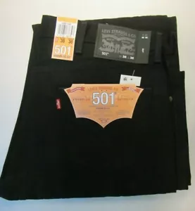 Levis 501 Shrink To Fit Schwarz 38X36 Neu mit Etikett - Bild 1 von 1