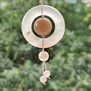 Natural cherry blossom agate key chain / Key Pendant/Mobile pendant - Picture 1 of 8