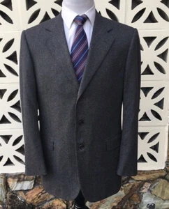 CARUSO Men's Sports Coat Gray Wool Cashmere Blend Gray Three Button Italy 42 L - Picture 1 of 11