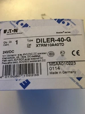 Control Relay EATON/MOELLER. DILER40-G 24VDC
