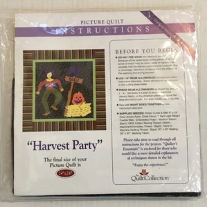 Neu in Verpackung Picture Quilt Kit "Harvest Party" 24 "x 24" The Quilt Collection Neu Versiegelt - Bild 1 von 3
