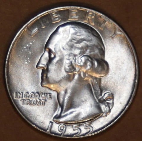 1955-P Washington Quarter - BU - #7967T - FREE SHIPPING Cover