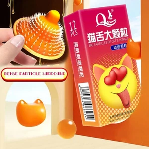 12Pcs Men's Condoms W/ 9D Point Spikes Sex Toys Penis Sleeve For Adults Supplies - Picture 1 of 12