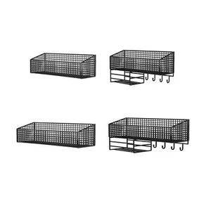 Hanging Wall Basket Sturdy Storage Mesh Bin Kitchen for Home Bathroom Garlic - Picture 1 of 29