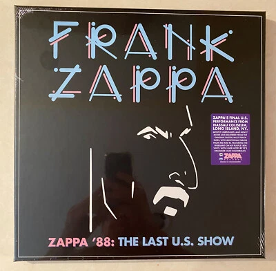 FRANK ZAPPA '88 The Last U.S. Show 180 gram PURPLE vinyl SEALED 4 x LP box set - Imagem 1 de 3