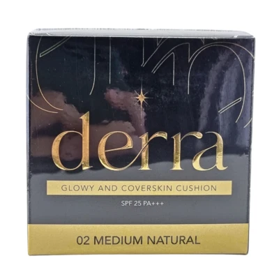 Derra Cushion Glowy Cover Skin Makeup SPF25 PA+++ Light Face Oil Control 10g - Image 1 of 4