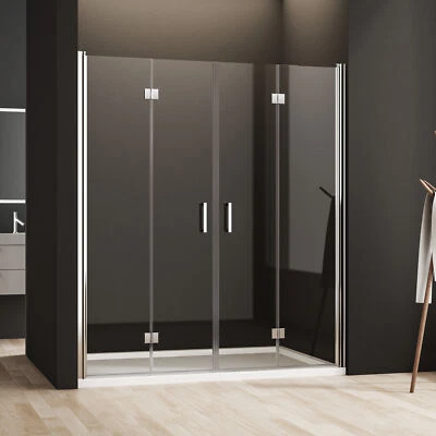 Duschtür Falttür Nischentür Duschabtrennung Duschkabine Schwingtür Dusche Glas - Bild 1 von 4