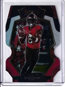 2022 Panini Select - Premier Level Julio Jones #194 Black & Red Prizm Die-Cut - Picture 1 of 2