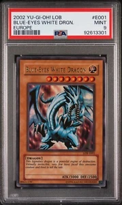 PSA 9 blauäugiger weißer Drache LOB-E001 | Ultra selten | NEUWERTIG | 2002 YuGiOh! - Bild 1 von 2