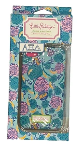Lilly Pulitzer iPhone 4/4s Cover Featured in Alpha Xi Delta Sorority Blue Pink - Photo 1 sur 2