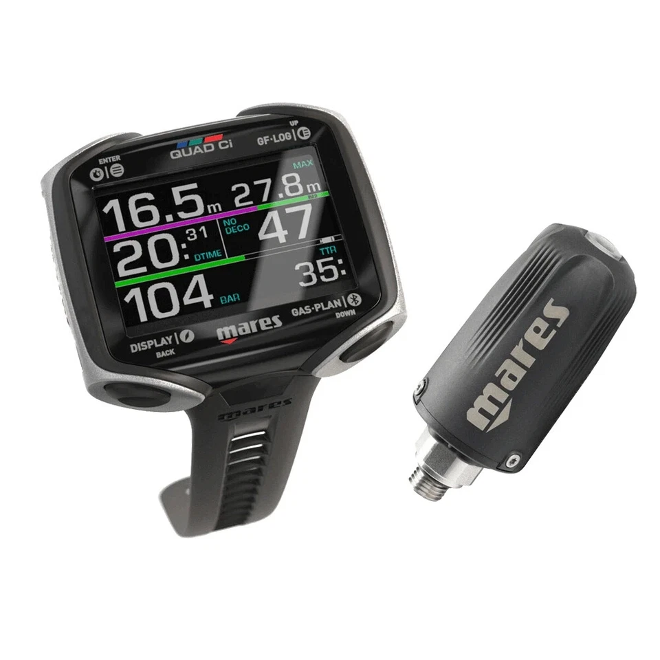 Mares Quad CI Scuba Tauchen Handgelenk Halterung Tauch Computer 414148BKSI