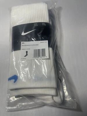 NBA Nike Authentic White/BlueSocks Size 2XL High Knee PAA447-100S89 - Image 1 of 4