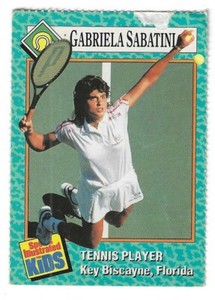 1989 Sports Illustrated for Kids #62 Gabriela Sabatini tennis trading card
