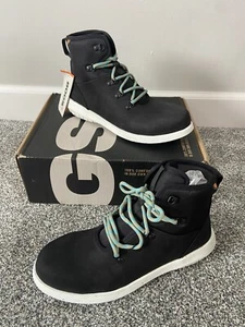 Women’s Bogs Cypress Lace Composite Safety Toe Shoe Boot Size 9.5 NIB Black - Picture 1 of 6
