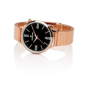 HOOPS CLASSIC CHIC MALLA ELÁSTICA Oro Negro 2613LD-RG02 reloj - Imagen 1 de 1