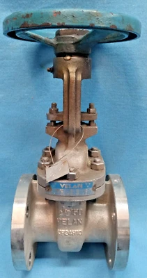 VELAN 2-1/2" ACERO INOXIDABLE BRIDA VÁLVULA COMPUERTA P/N: F09-0064C-13SX Foto 1 de 4